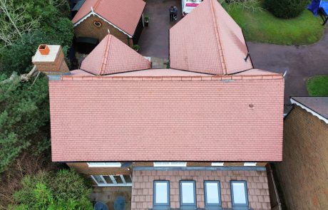 Multiple roofs at property after cleaning Multiple roofs at property after cleaning