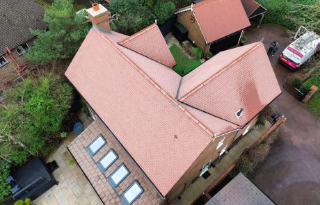 Multiple roofs at property after cleaning Multiple roofs at property after cleaning