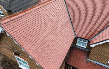 Mossy roof after cleaning Mossy roof after cleaning