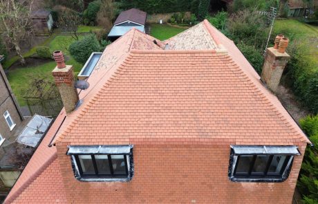 Roof after cleaning Roof after cleaning
